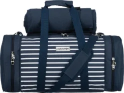 Anndora Picknick Kühltasche + Decke + Zubehör - Blau Weiß Gestreift - Blau 11 Anndora Picknick Kühltasche + Decke + Zubehör - Blau Weiß Gestreift - Blau -Küchenutensilien Laden 9a3288ae3a3ae3607d48e2bd4baa0728