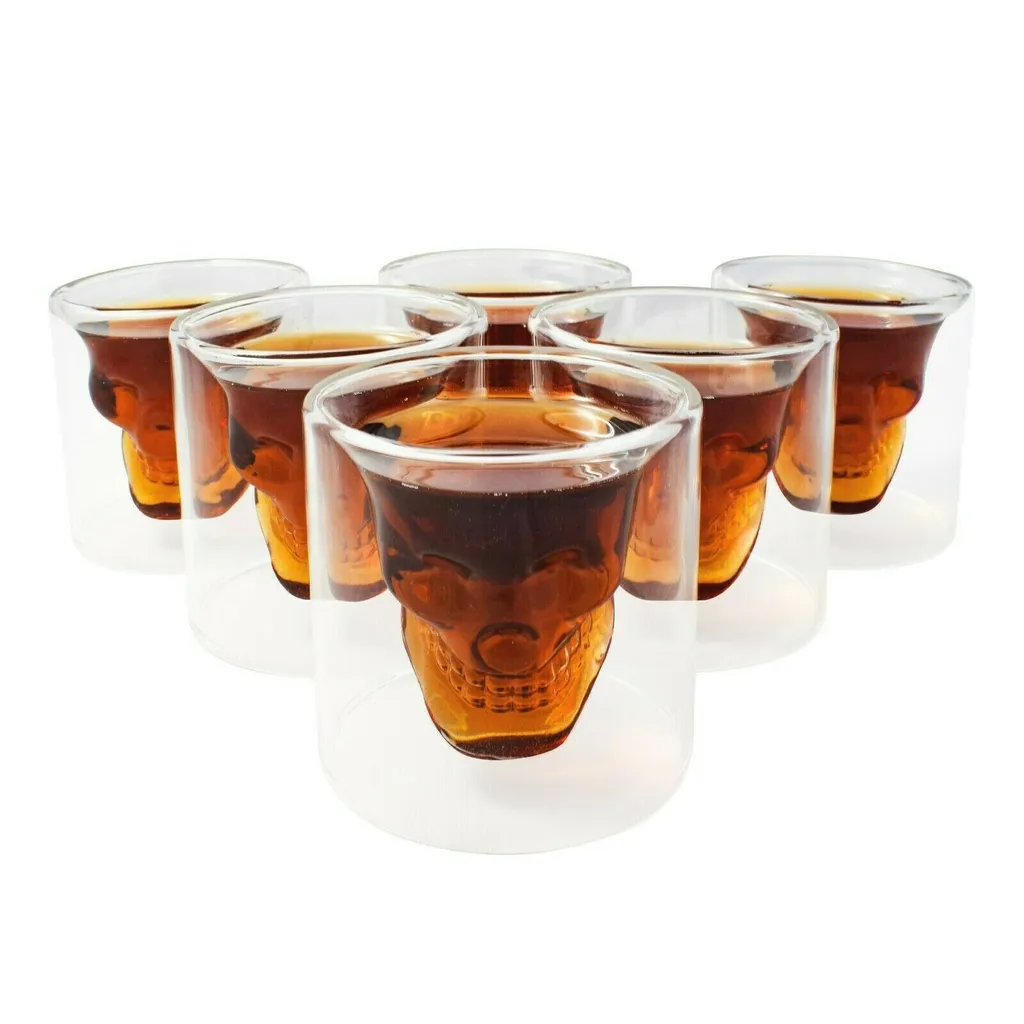 10 Stk Skull-in-glass Schnapsgläser Shot Glas Totenkopf Schädel 25ml Partyglas 3 10 Stk Skull-in-glass Schnapsgläser Shot Glas Totenkopf Schädel 25ml Partyglas
