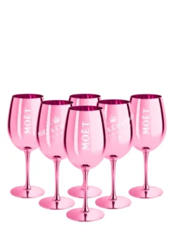 Moët & Chandon Rosé Champagnergläser In Glänzendem Rosa Inkl. Untersetzer -Küchenutensilien Laden 9d2388ab134ecfa3a7771b07a6123918