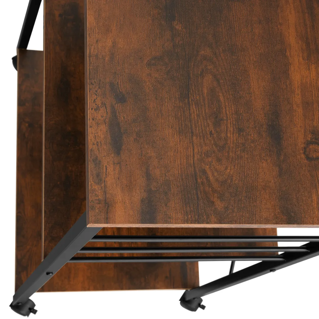 Tectake Servierwagen Rugby 65,5x45,5x88,5cm - Industrial Dunkelbraun 12 Tectake Servierwagen Rugby 65,5x45,5x88,5cm - Industrial Dunkelbraun – Bild 10