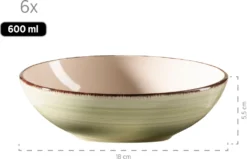 Mäser 931876 Tafelservice Lumaca Für 6 Personen, Steinzeug, Olivegrün (1 Set, 18-teilig) 13 Mäser 931876 Tafelservice Lumaca Für 6 Personen, Steinzeug, Olivegrün (1 Set, 18-teilig) -Küchenutensilien Laden a137bda64e9321785901ac0761930981