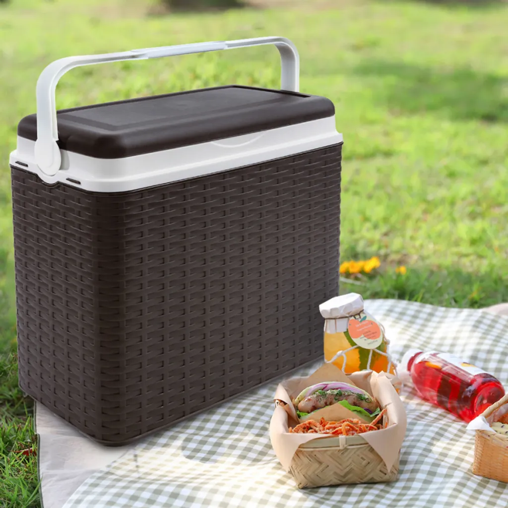 H-Line Kühlbox 24L Rattan Anthrazit 8951 10 H-Line Kühlbox 24L Rattan Anthrazit 8951 – Bild 8