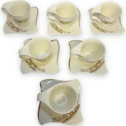 12-teiliges Medusa Mäander Kaffeeservice Mit Goldschliff Kaffeetassen Für 6 Personen 6 Tassen + 6 Untertassen Weiß-Gold Genießen Servieren Kaffee 11 12-teiliges Medusa Mäander Kaffeeservice Mit Goldschliff Kaffeetassen Für 6 Personen 6 Tassen + 6 Untertassen Weiß-Gold Genießen Servieren Kaffee -Küchenutensilien Laden a37ce12b59dff01d4decb393ba704814