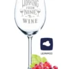 Leonardo Weinglas Mit Gravur - Working From Nine To Wine - Geschenk Für Hobby-Sommelier & Weinliebhaber - Weingläser - Geburtstagsgeschenk Für Frauen & Männer -Küchenutensilien Laden a43587901649ffec9c97603c3a6aa7eb