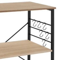 Tectake Servierwagen Rugby 65,5x45,5x88,5cm - Industrial Holz Hell, Eiche Sonoma -Küchenutensilien Laden a4d0ecc6e4562c2256f172b29bc53d74