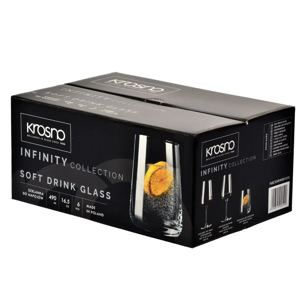 KROSNO Infinity Gläser Für Wasser, Getränke Und Säfte, 6er-Set, 490 Ml 11 KROSNO Infinity Gläser Für Wasser, Getränke Und Säfte, 6er-Set, 490 Ml – Bild 9