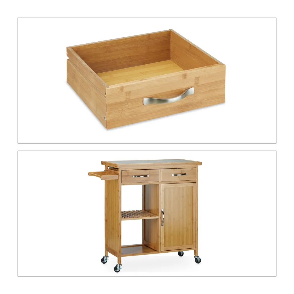 Relaxdays Küchenwagen Mit Marmorplatte 12 Relaxdays Küchenwagen Mit Marmorplatte – Bild 10