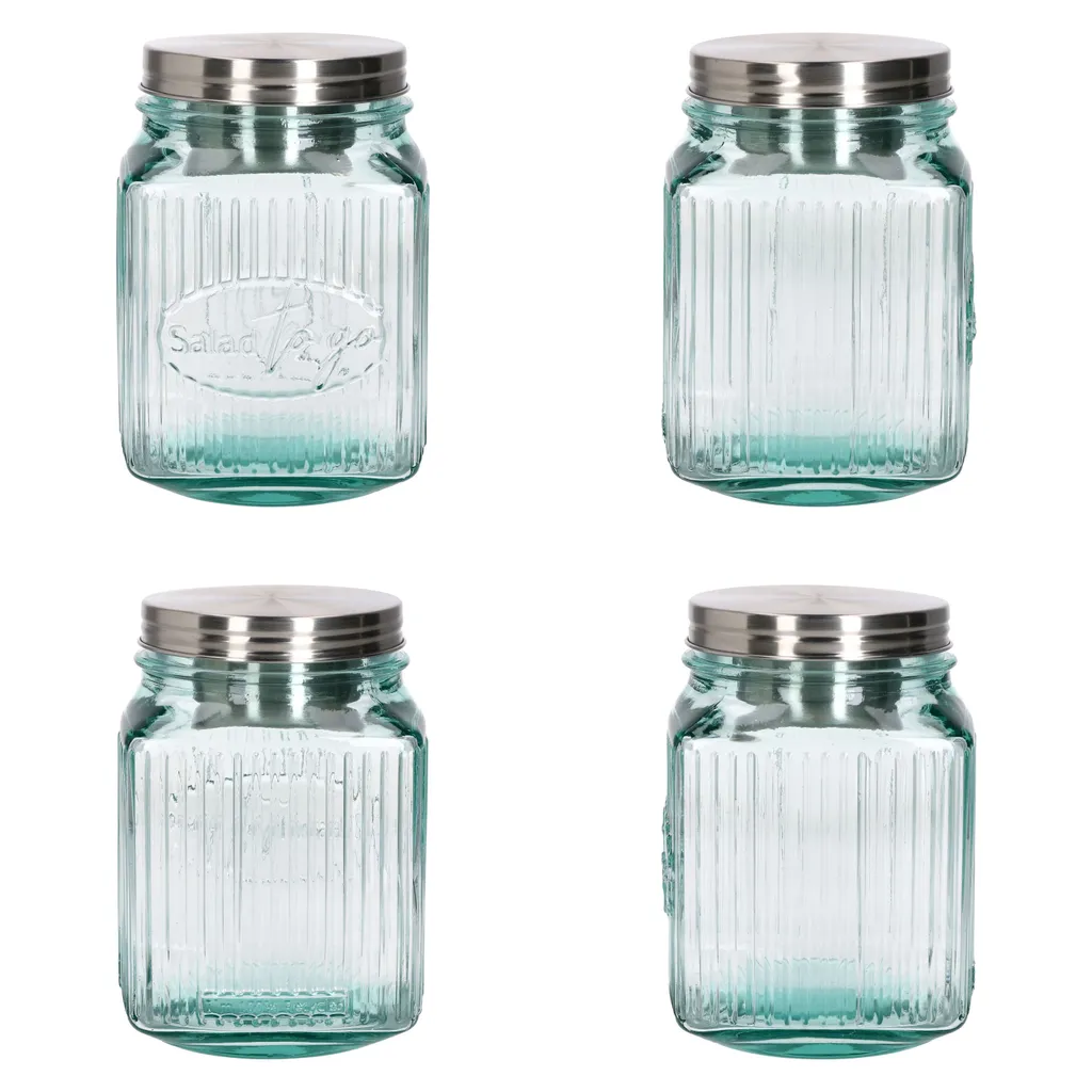 3tlg Set Salat To Go Vorratsglas 1L Lunch-Box Für Salat Nachhaltig Aufbewahrung 6 3tlg Set Salat To Go Vorratsglas 1L Lunch-Box Für Salat Nachhaltig Aufbewahrung – Bild 4