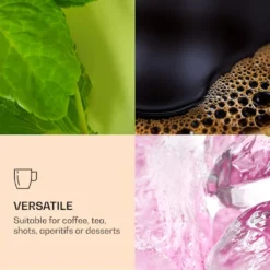 DUOS 6X 410ml Jumbo Doppelwandige Thermo-Gläser + 6X Edelstahl-LÖFFEL, Für Latte Macchiato, Cocktails, Vorspeisen By Feelino -Küchenutensilien Laden aa021545678e5119aee38d7c0fb03b8d