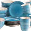 Mäser 931601 Frühstücksset Lumaca Für 6 Personen, Steingut, Dunkelblau (1 Set, 18-teilig) -Küchenutensilien Laden ac14c9426a6aaaa9ba077bd181dc62fd