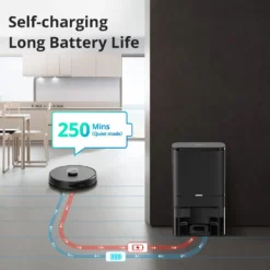 360 SMARTAI Botslab S8 Plus Staubsauger Roboter Mit Absaugstation 4L, 2700Pa Saugroboter Mit Wischfunktion Lasernavigation,Kartierung Mehrerer Etagen -Küchenutensilien Laden ac827265585293ea693d9fa9d6f386e0