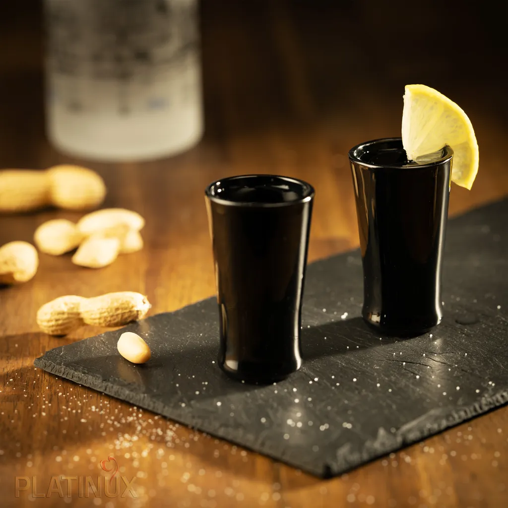 Schwarze Shotgläser Aus Glas Set 6 Teilig Pinnchen Wodkagläser 20ml (max. 30ml) 4 Schwarze Shotgläser Aus Glas Set 6 Teilig Pinnchen Wodkagläser 20ml (max. 30ml) – Bild 2