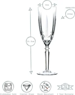 RCR Kristall Orchestra Cut Glas Weingläser Und Champagnerflöten - 290ml, 200ml - 12er Set -Küchenutensilien Laden aef178132b41a6e1ce8893a3f1544f21