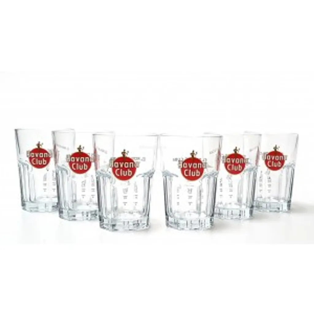 Havana Club Gläser Set – 6x Gläser Geeicht 2/4cl 4 Havana Club Gläser Set – 6x Gläser Geeicht 2/4cl – Bild 2
