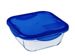 Pyrex Cook & Go Glas Square Teller Mit Deckel 0.9l -Küchenutensilien Laden b10c9c98161970b12a76e5a5f16cfb35