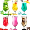 Cocktailgläser Set 6 Stück 400ml (max. 470ml) Longdrinkgläser Bargläser Hurricane Groß (Bunt) 2 Cocktailgläser Set 6 Stück 400ml (max. 470ml) Longdrinkgläser Bargläser Hurricane Groß (Bunt) -Küchenutensilien Laden b1d6a6a70c0e35665f405f8356c31d72