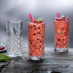 Pasabahce Timeless 520205 Longdrink Glas Wassergläser Kristall Design 4´er Set Transparent 365 Ml -Küchenutensilien Laden b25b7d0a9c3570edf69ea845203e3082