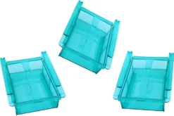 GOURMETmaxx Klemm-Schublade Für Kühlschrank, 3er-Set Schublade Klemm Kühlschrank GOURMETmaxx Zusatzfach Gemüsefach 3er-Set Ordnung -Küchenutensilien Laden b264cdc4e3cbf230cb22992200096b53