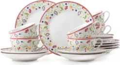 Flirt By R&B 17960 'Doppio Shanti' Kaffeeservice, 18-teilig (1 Set) -Küchenutensilien Laden b26e6b76ff7899b8c6a50dccdbe0ef2a