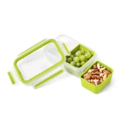 Emsa Snackbox CLIP & GO 0,55 Liter Transparent / Grün -Küchenutensilien Laden b5030da629eb105bd95ee1bb1bc0a8d3