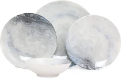 Hermia Concept, Erika,(24 Stücke), Abendessen , Mehrfarbig, 100% Porzellan -Küchenutensilien Laden b5cb6645cb4bfd2946828a79440fa815