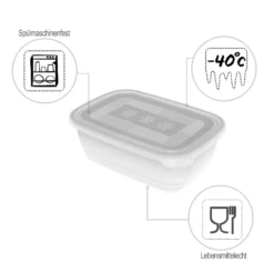 ROTHO Set Gefrierdosen 2 X 1.9 L FREEZE, Farbe:Transparent -Küchenutensilien Laden b6156a39dca8f4e83af455d661ff9e0c