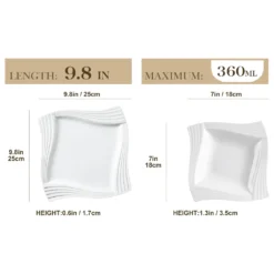 MALACASA, Serie Amparo, Cremeweiß Porzellan Tafelservice 12 Tlg. Set Speiseteller Und Suppenteller Geschirrset Für 6 Personen 10 MALACASA, Serie Amparo, Cremeweiß Porzellan Tafelservice 12 Tlg. Set Speiseteller Und Suppenteller Geschirrset Für 6 Personen -Küchenutensilien Laden b99b66ad29157862da80164b036799d1