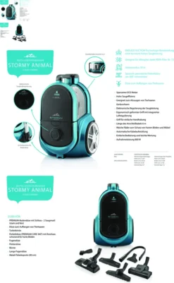 ETA STORMY ANIMAL Beutelloser Staubsauger ETA251790000, 800 W, ENDLESS SUCTION-Technologie, HEPA-Filter, Nr. 13 , Aktionsradius 10 M, Kabellänge 7 M 41 ETA STORMY ANIMAL Beutelloser Staubsauger ETA251790000, 800 W, ENDLESS SUCTION-Technologie, HEPA-Filter, Nr. 13 , Aktionsradius 10 M, Kabellänge 7 M -Küchenutensilien Laden ba44402bdfbfb823dc5ef7a92a766c36