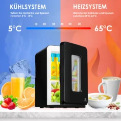 KESSER® 2in1 Mini Kühlschrank Kühlbox 15 Liter Kühl Und Heizfunktion Tragbarer AC DC 220-240V/12V Steckdose Und Zigarettenanzünder Warmhaltebox Mini-Thermobox Auto Büros Zimmer Camping Garten , Farbe:Schwarz, Größe:15L -Küchenutensilien Laden bc009d904a0d8dae05b3e9f82d37bd56