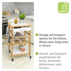 Wenko Küchenwagen Finja Aus Bambus -Küchenutensilien Laden be406aa3fa78fb7f8ede7095568f64f6