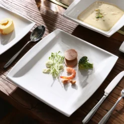 MALACASA 32 Tlg. Kombiservice, Serie BLANCE Cremeweiß Porzellan Geschirrset Mit Servierplatte -Küchenutensilien Laden bf19ea650b07297cf688ba8378a6e0b9