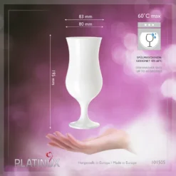 Weiße Cocktailgläser 400ml (max. 470ml) Longdrinkgläser Set 6 Stück Bargläser -Küchenutensilien Laden bf73b25ea603b5b95c9befd36675a157