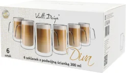 Thermogläser Doppelwandig 6er SET Latte Macchiato Espresso VIALLI DESIGN 300ml -Küchenutensilien Laden c0495b22b3cdda64289d70f3e4e791e6