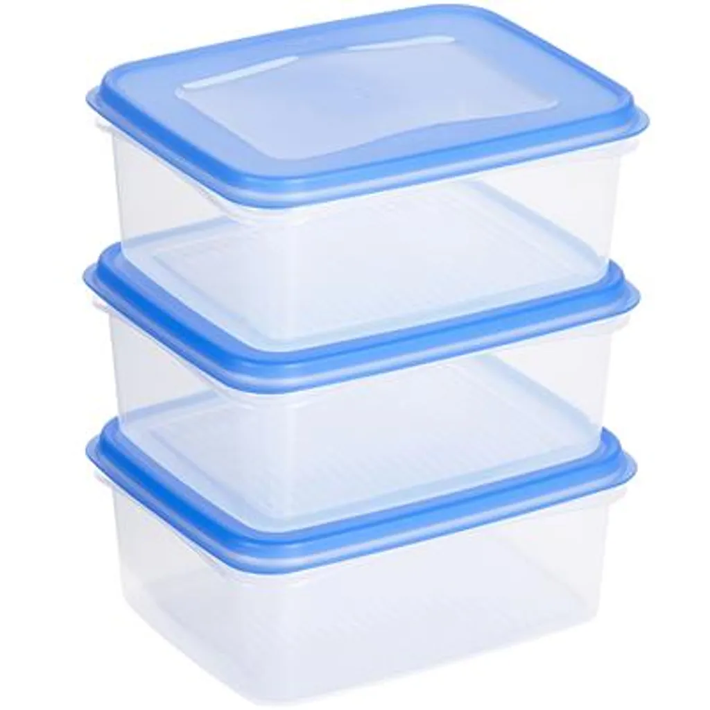 Club Cuisine Gefrierdose 1,2L 3er-Set Transparent Blau 3 Club Cuisine Gefrierdose 1,2L 3er-Set Transparent Blau