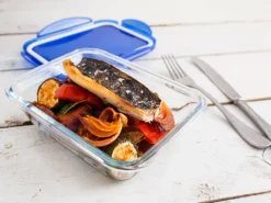 Pyrex Cook & Go Glas Square Teller Mit Deckel 0.9l -Küchenutensilien Laden c42956c5785599a69c991539c8db1b27