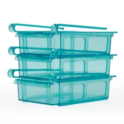 GOURMETmaxx Klemm-Schublade Für Kühlschrank, 3er-Set Schublade Klemm Kühlschrank GOURMETmaxx Zusatzfach Gemüsefach 3er-Set Ordnung -Küchenutensilien Laden c45f61c390b1ab13f97cf9176711dd3a
