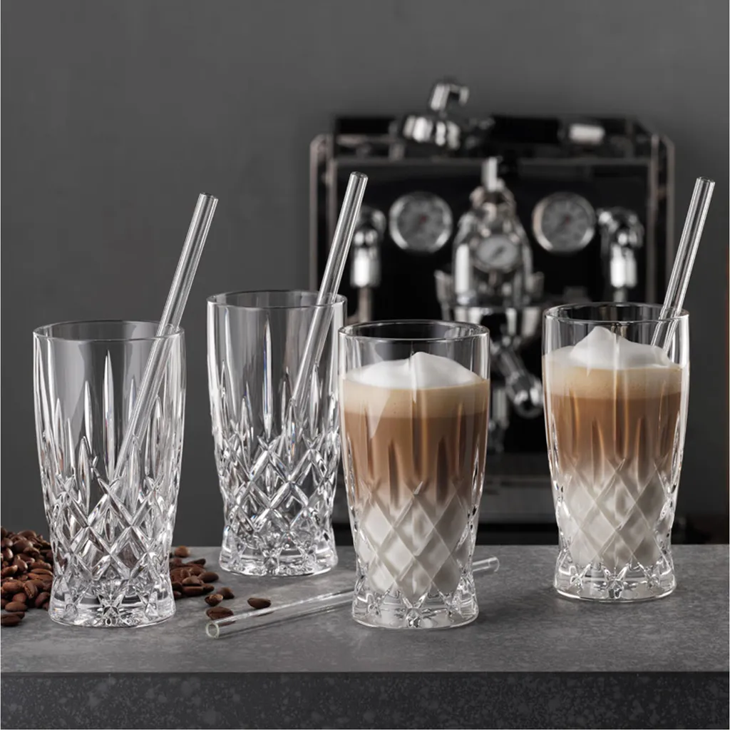 Nachtmann Latte Macchiato Set/4 + 4 Glastrinkhalme 7604/8tlg. Noblesse 104671 7 Nachtmann Latte Macchiato Set/4 + 4 Glastrinkhalme 7604/8tlg. Noblesse 104671 – Bild 5