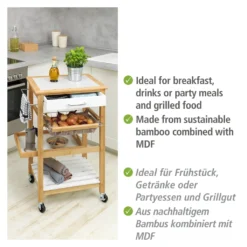 Wenko Küchenwagen Finja Aus Bambus -Küchenutensilien Laden c63ae47299853d55f92057f1b8271961