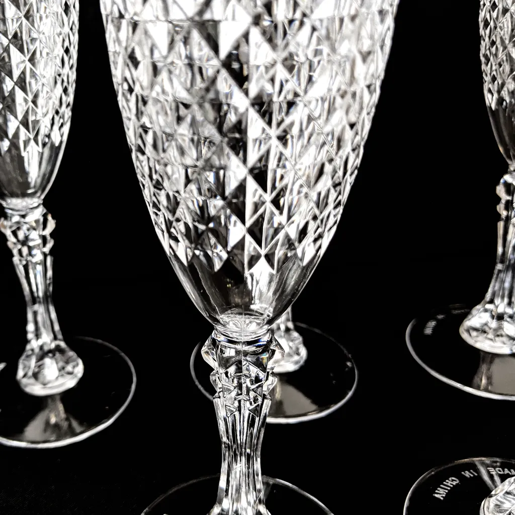 6er Set Kunststoff Champagner-Gläser Kristalleffekt 200ml / Ø6x22,5cm 7 6er Set Kunststoff Champagner-Gläser Kristalleffekt 200ml / Ø6x22,5cm – Bild 5