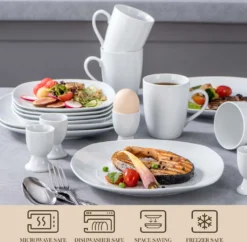 MALACASA, Serie Elisa, 40 Teilig Set Porzellan Tafelservice Kombiservice Geschirrset Mit Dessertteller, Speiseteller, Müslischalen, Eierbecher, Becher Für 8 Personen 11 MALACASA, Serie Elisa, 40 Teilig Set Porzellan Tafelservice Kombiservice Geschirrset Mit Dessertteller, Speiseteller, Müslischalen, Eierbecher, Becher Für 8 Personen -Küchenutensilien Laden c82493427d72c8946a45f12bec801de2