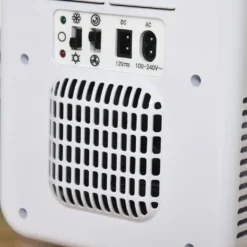 HOMCOM 4L Auto-Kühlschrank Kühlbox Mini-Kühlschrank DC 12V AC 230V/50Hz 60 W Für Auto Und Camping Weiß 25,8 X 20,5 X 26,3 Cm -Küchenutensilien Laden cd9e83b7166832873c61f72645d8cabc