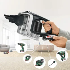 Bosch Akku-Hand-und Stielstaubsauger Unlimited Serie 8 BBS811PCK Beutellos 18V -Küchenutensilien Laden cdda7af898dbc8d84025aaf16c863e17
