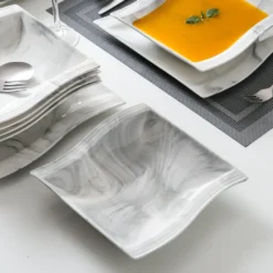 MALACASA, Serie Flora, Marmor Porzellan Tafelservice 12 Teiligen Set Kombiservice Geschirrset Mit Je 6 Speiseteller Und 6 Suppenteller Für 6 Personen 12 MALACASA, Serie Flora, Marmor Porzellan Tafelservice 12 Teiligen Set Kombiservice Geschirrset Mit Je 6 Speiseteller Und 6 Suppenteller Für 6 Personen -Küchenutensilien Laden ce2df6eab19b6316a6dfda41431571c7