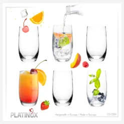 Elegante Trinkgläser 360ml (max. 440ml) Set 6 Teilig Wassergläser Saftgläser -Küchenutensilien Laden d085aa4dbfcdfe3923303f12b0251e3b