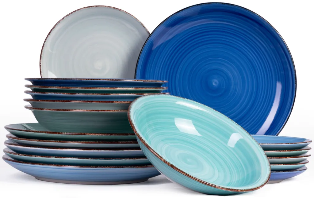 Studio Tavola Geschirr Set Ocean Blue 18-teilig 4 Studio Tavola Geschirr Set Ocean Blue 18-teilig – Bild 2