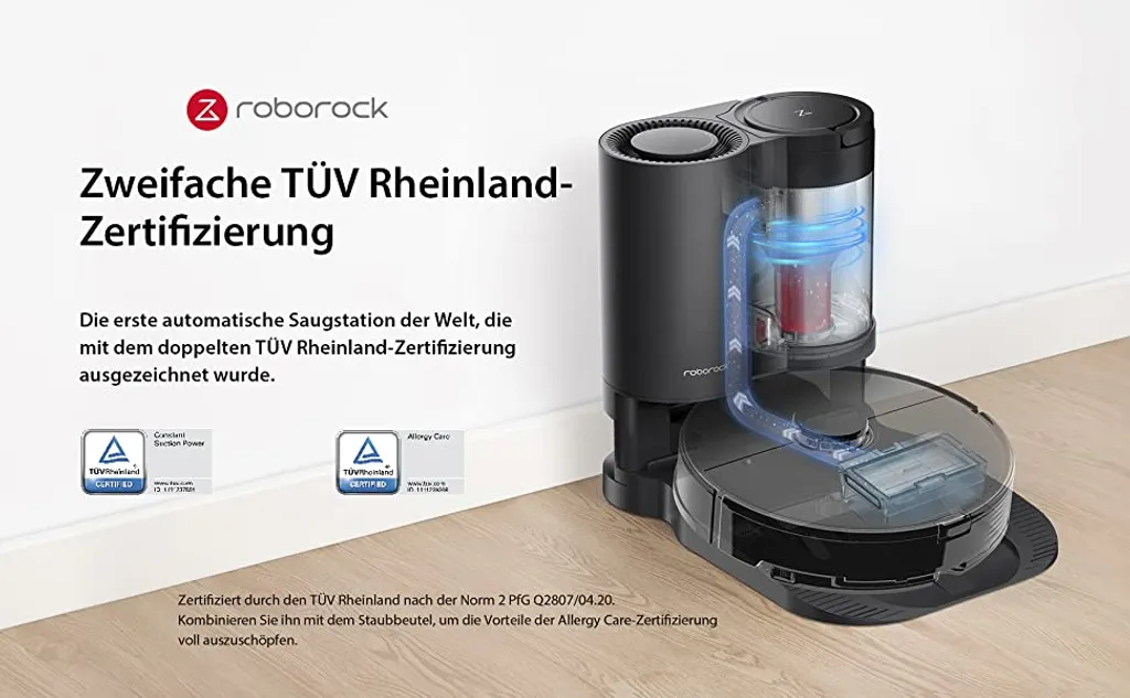 Roborock Auto Empty Dock For S7 ,S7 MaxV, Smart Bin Detection, HEPA Air Filter, Electrode Cleaning Brush (Schwarz) 10 Roborock Auto Empty Dock For S7 ,S7 MaxV, Smart Bin Detection, HEPA Air Filter, Electrode Cleaning Brush (Schwarz) – Bild 8