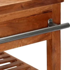 VidaXL Servierwagen 100x48x89 Cm Massivholz Akazie -Küchenutensilien Laden d27d0c71e2f8047443b2273972726b49