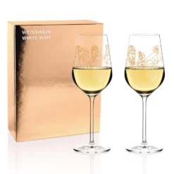 Ritzenhoff Wein-Ensemble Weißweinglas-Set Burkhard Neie, Dionysos & Ariadne / Zeus & Leto, Kristallglas, 364 Ml, 3410001 -Küchenutensilien Laden d37b9ceb6332dc71ae13bfe00c63ac11
