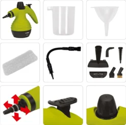 Dampfreiniger Tragbarer Handdampfreiniger Reinigungsgerät Leistungsstark, Multifunktional, Bis 110°C 10 Tlg. Set -Küchenutensilien Laden d3d78507222b373650d0d7ebdaab7d2a