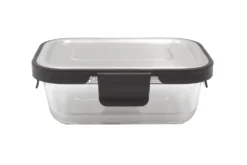 Steuber Glas Frischhaltedose 1500ml Mit Schwarzem Edelstahldeckel, Luftdichter Silikon-Klickdeckel, Backofengeeignet -Küchenutensilien Laden d40b6ffcc57f1cd40ec1fb00d9886fd0